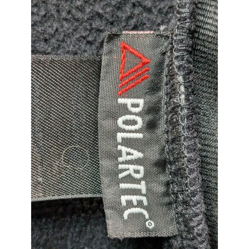 The North Face Denali Polartec Fleece Jacket Mens Medium Black Full Zip Pockets